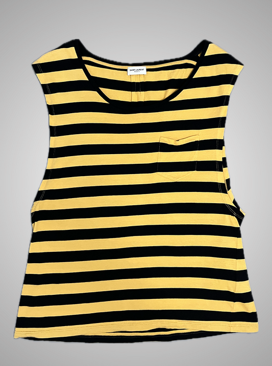 Saint Laurent Paris FW14 Striped Tank Top