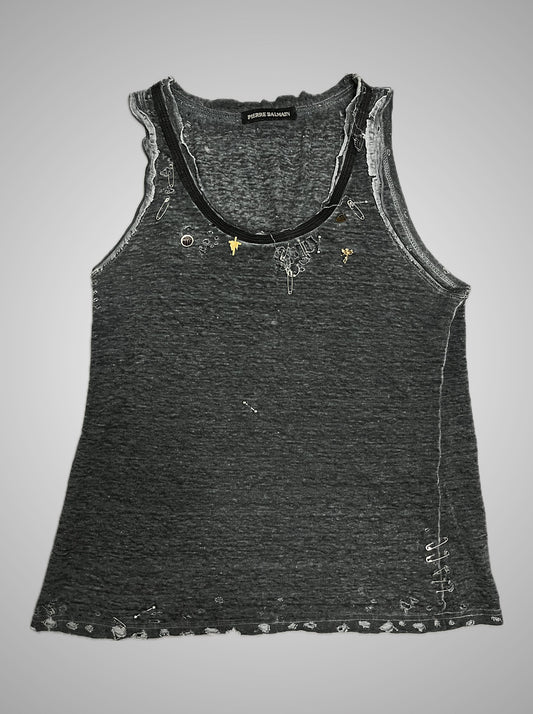 Pierre Balmain Pierced Tanktop